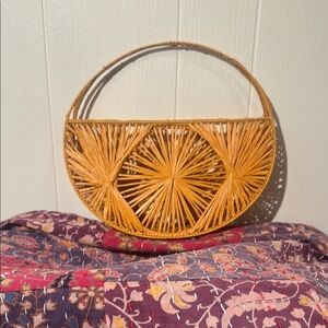 A new day Handcrafted Tan Woven Bag